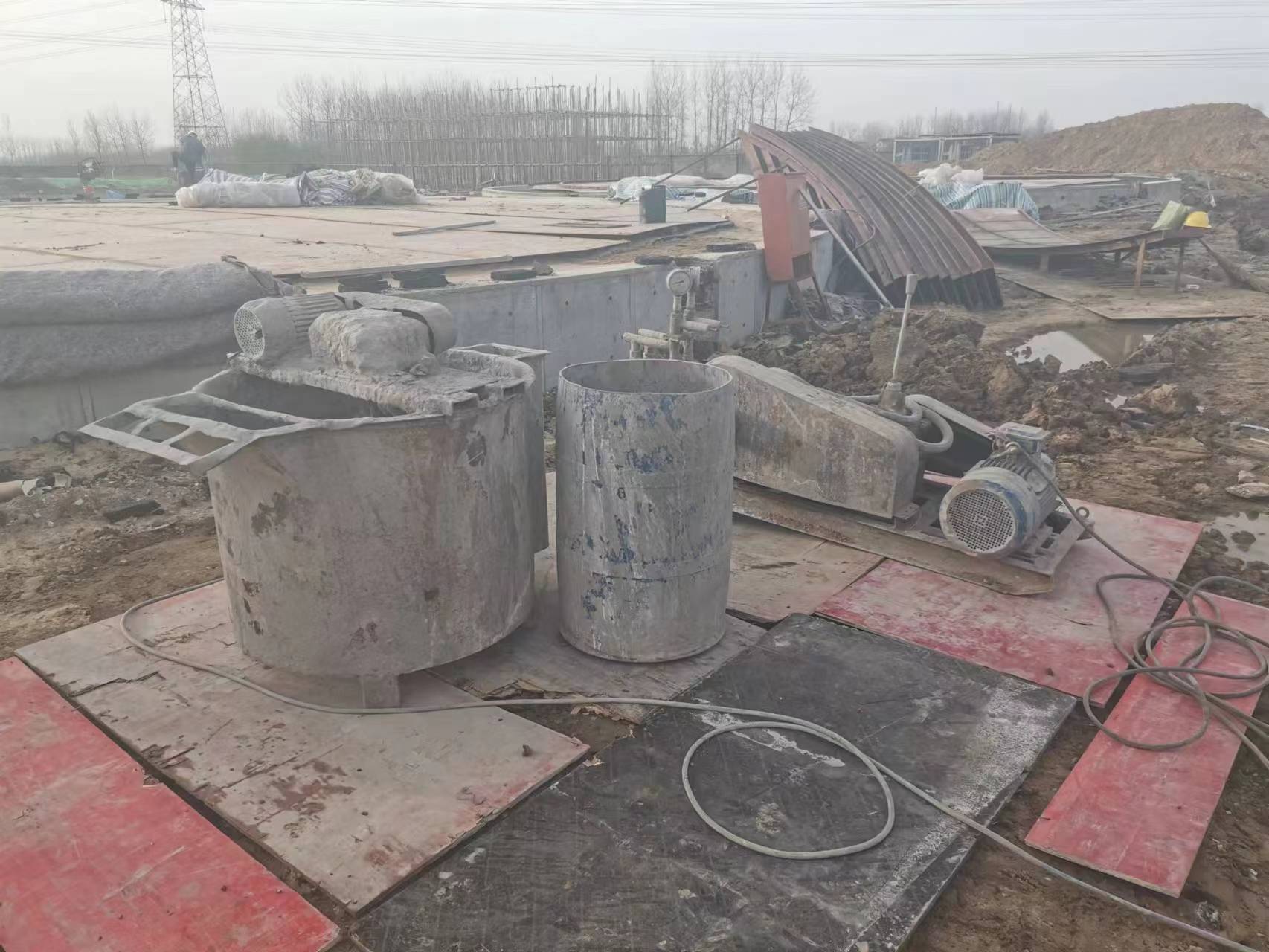 下陆设备基础注浆